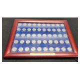 Picture Frame Set Of 50 Unc. State Quarters