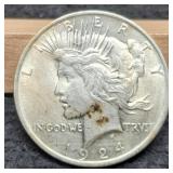 1924 Peace Dollar AU