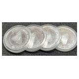 (4) N. American Fishing Club Dollar Size Medallion