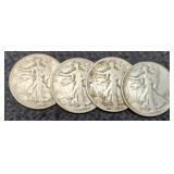 (4) W. Liberty Half Dollars 2-1935, 42, 45
