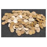 (4) Hundred S Mint Wheat Cents 1940-55