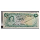 1968 Bahamas $1 Banknote