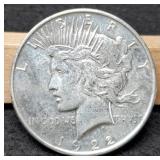 1922 Peace Dollar Unc.