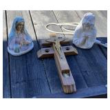 Crucifix and Madonnas