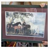 29" x 40" Framed Horse Print