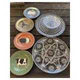 Pattern Glass and Farm Plates