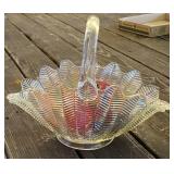 Glass Basket and Fruit