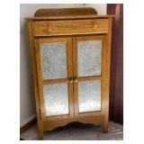 Oak Punched Tin Pie Safe