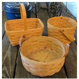 3 - Longaberger Baskets