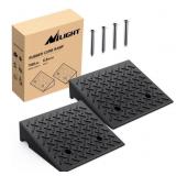 Nilight Rubber Curb Ramps, 6.3 Inches Rise Height