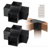 VEVOR Pergola Bracket Kit 6''x6'', 2pcs 4-Way