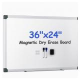 Magnetic White Board Kit for Wall 36' x 24'