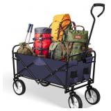 Rolling Collapsible Garden Cart Camping Wagon