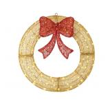 (Missing Res Bow) 24' Pre-Lit Outdoor Christmas