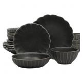 Gibson Elite 16 Piece Scallop Stoneware