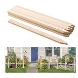 VEVOR Wooden Garden Stakes, 25 Pcs 36 x 0.5 x1.5
