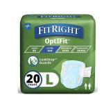 4 boxes - FitRight Adult Diapers, Ultra Heavy