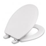 Centoco Round Toilet Seat, Heavy-Duty Wood Core