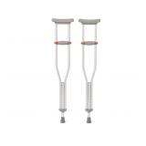 Medline Lightweight Aluminum Red Dot Crutches,