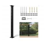 VEVOR 36' Black Cable Railing Post with Cable