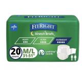 Medline FitRight Extended Wear Stretch Briefs,