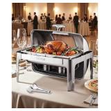 VEVOR Roll Top Chafing Dish Buffet Complete Set,