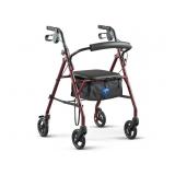Medline Steel Rollator Walker with Seat,