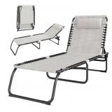 Two pack Outsunny Folding Chaise Lounge Chair,