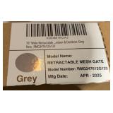 76ï¿½ Wide Retractable Indoor Outdoor Mesh Gate