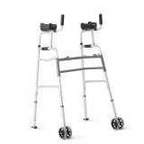 Medline Upright Walker with 5' Dual Wheels