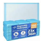 Medline Disposable Chucks Pads, 23 x 36 inches