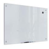 U Brands Glass Dry Erase Whiteboard, 24ï¿½ x 36'