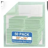 Disposable Bed Pads 30ï¿½x36ï¿½, 50 Count Extra Large