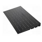 VEVOR 4' Rise Rubber Threshold Ramp, 3 Channels