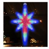 LAMPHOME 20' 44 LED Bethlehem Star with