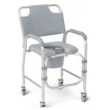 Medline Aluminum Padded Shower Chair Commode with