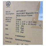 20ï¿½x30ï¿½ mag. Dry erase board white frame