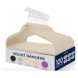 SereneLife 100 Pack Velvet Non-Slip Heavy Duty