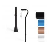 Medline Aluminum Offset Walking Cane for Seniors