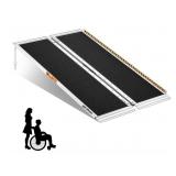 Wheelchair Ramp 4FT, gardhom 800 Lbs Aluminum