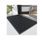 Durable Indoor Outdoor Door Mat, 4' x 6' Heavy