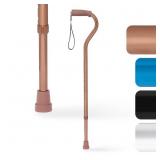 Medline Aluminum Offset Walking Cane for Seniors