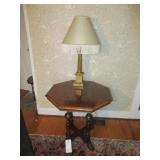 Octagon Table w/ Lamp