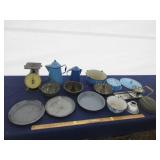 Antique Graniteware, Kitchenware & Scale