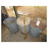 (3) Garbage Cans