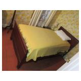 Single Bed, Nightstand & Lamp