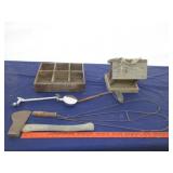 Rug Beater, Birdhouse, Axe, Etc