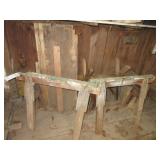 Wood Blocks, Saw Horses & Lumber