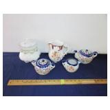 Limoges Covered Bowl, Tea Set & Pitcher