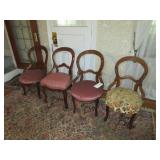 (4) Victorian Chairs